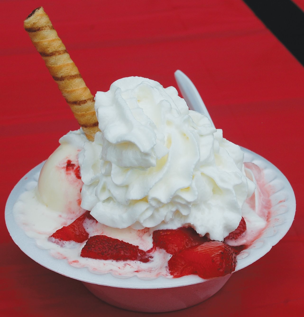 Strawberry Shortcake is a crowd favorite at the Strawberry Festival.
