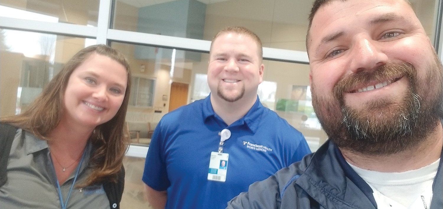 Athletic trainers from area schools, Kimm Chadd, Doug Horton and Isaac Hook, are now helping hospitals during the COVID-19 pandemic.