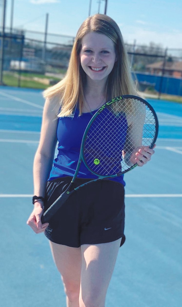 Crawfordsville tennis player Savannah Faith Galbert. Faith's parents are Kara and Frank Galbert. She is headed to Boston University next fall to study Journalism. I know the coaches were expecting big things from Faith this year