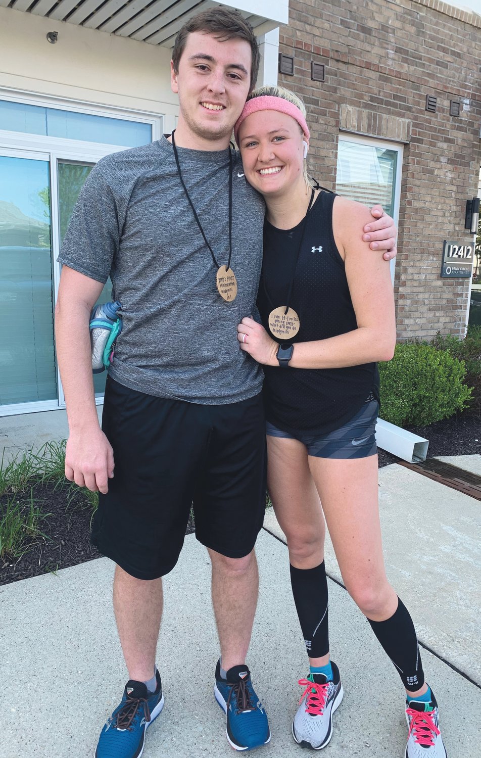 Over 30,000 people annually compete in the Indianapolis Mini Marathon, making it the largest half-marathon in the United States. The race traditionally kicks off the month of May as an official 500 festival event, but due to the COVID-19 pandemic, many runners took to a virtual race in 2020.Crawfordsville native Brett Warren and his wife, Korey, finished their virtual Mini Marathon in Carmel on Saturday. It was Brett’s first half-marathon, while Korey is a regular competitor.