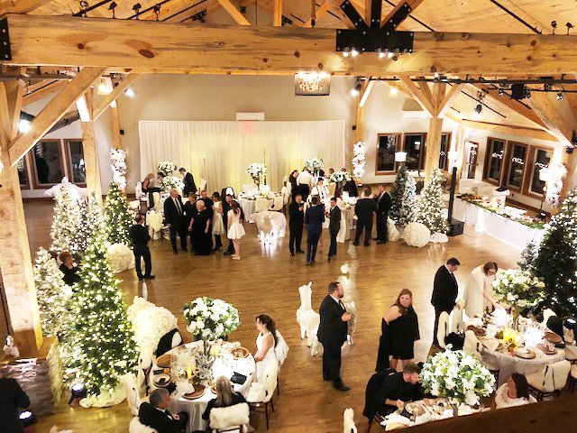 Guests attend a reception for a wedding filmed for a new Netflix series in October at Stone Creek Lodge. "Say, I Do" premiered Wednesday.