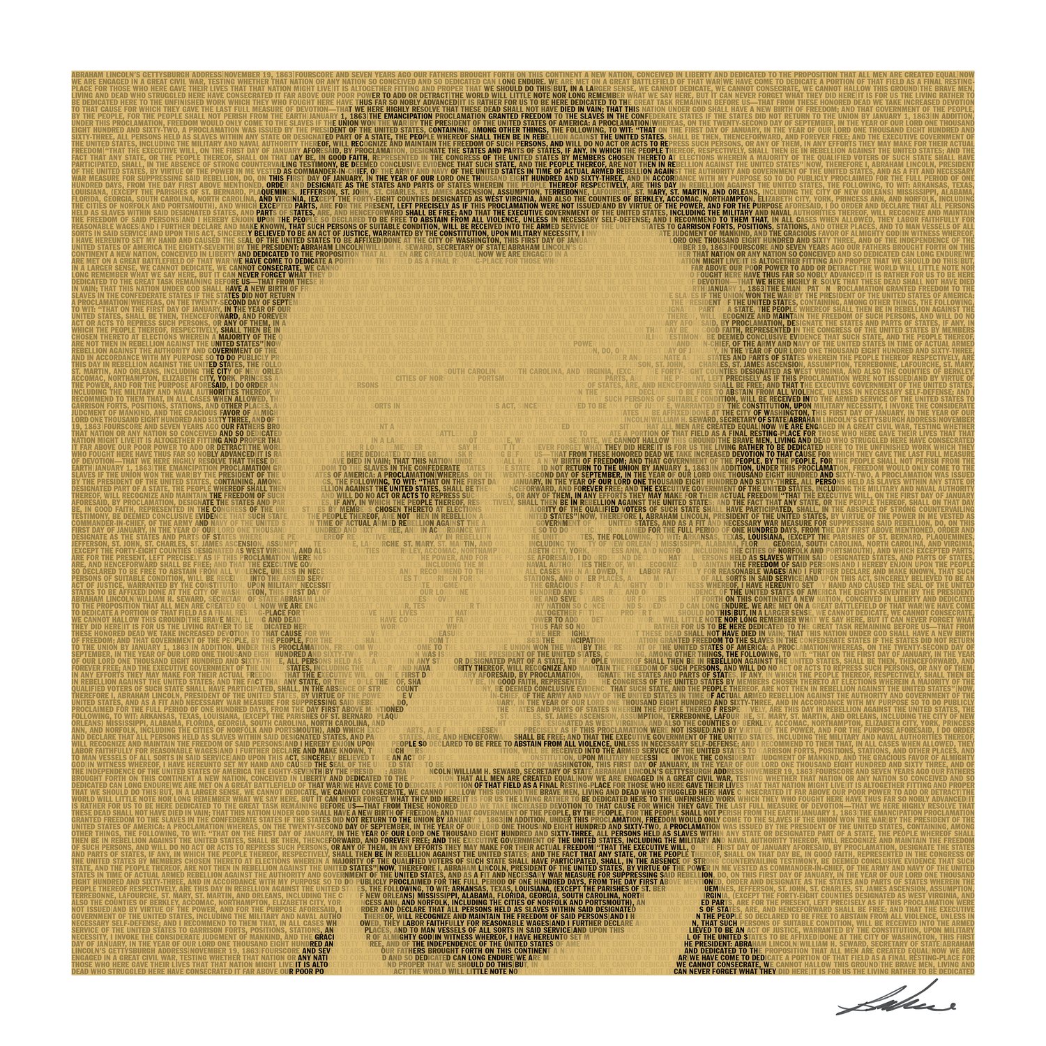 A portrait of Abraham Lincoln is part of the works by Bryce Culverhouse.