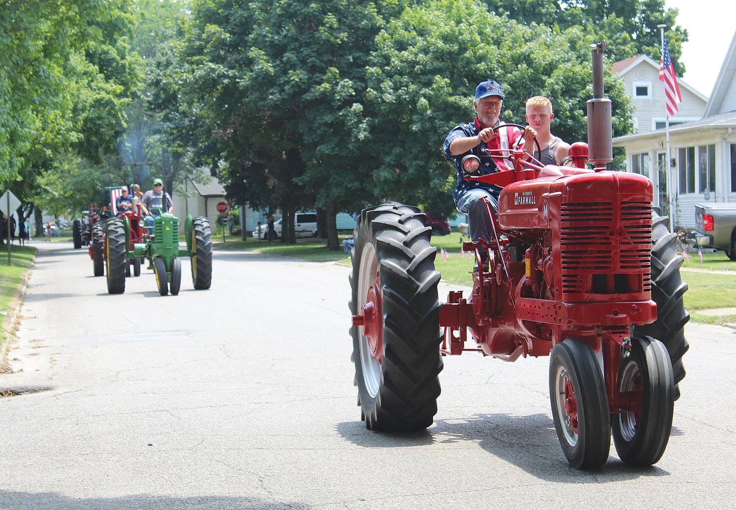Several tractors were a part of Saturday's parade.