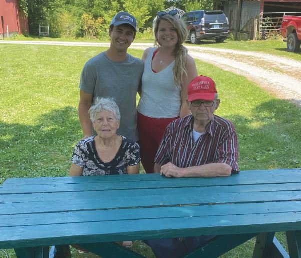 Longtime Montgomery County farmers Bill and Elma Hole kicked off their final year of operating Hole's Sweet Corn, before turning the family business over to their grandson Jordan Gillenwater, and his wife, Paige.