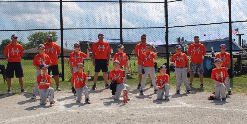 The 8U North Montgomery Baseball Club team was runner-up in the Charger Slugfest Tournament last weekend..Pictured Above: Front Row L-R Kaden Grundy, Aaron Welch, Cash Cole, Bryson Stephens, and Ethan King. Middle Row L-R Paxton Heide, Easton Barker, Cameron Simms, Trevor Hintz, Drake Elliott, and Luke Arthur. Back Row Coaches L-R Ryan Cole, Justin Heide, Rob King, Travis Gundy, and Brandon Stephens.