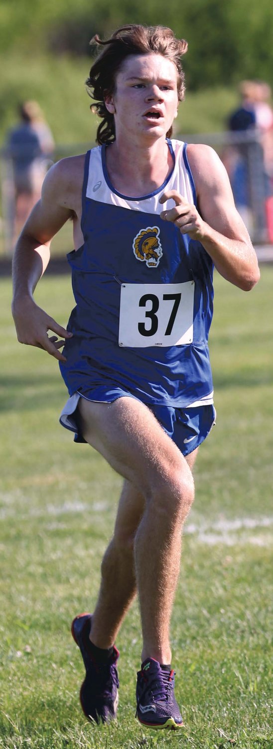 Hunter Hutchison of Crawfordsville finished 13th in a time of 17:33.