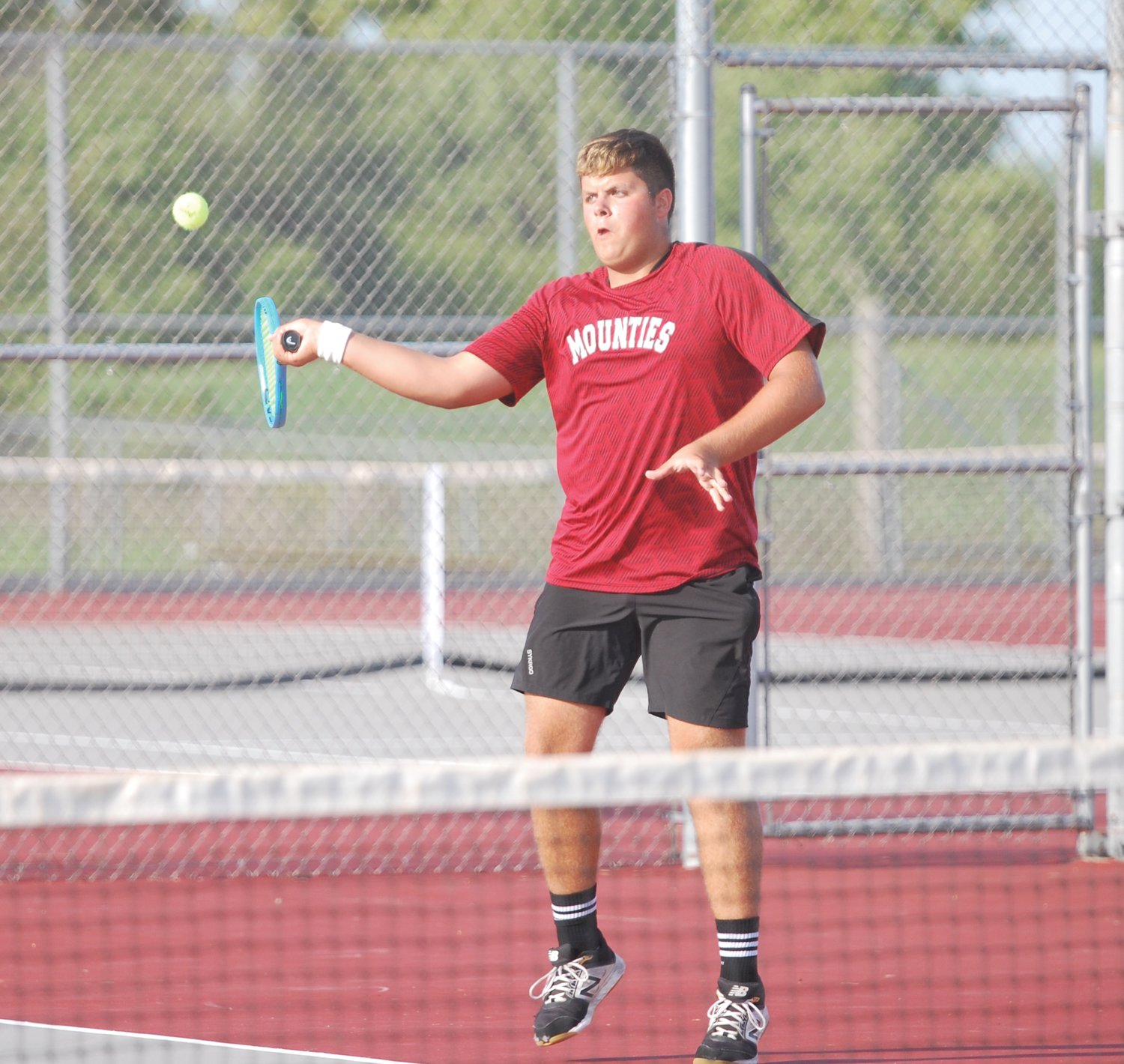 Southmont's Mason Hall and his doubles' partner Micah Korhorn blanked Zack Fichter and Ziair Morgan 6-0, 6-0 in the No. 1 spot against Crawfordsville on Thursday.