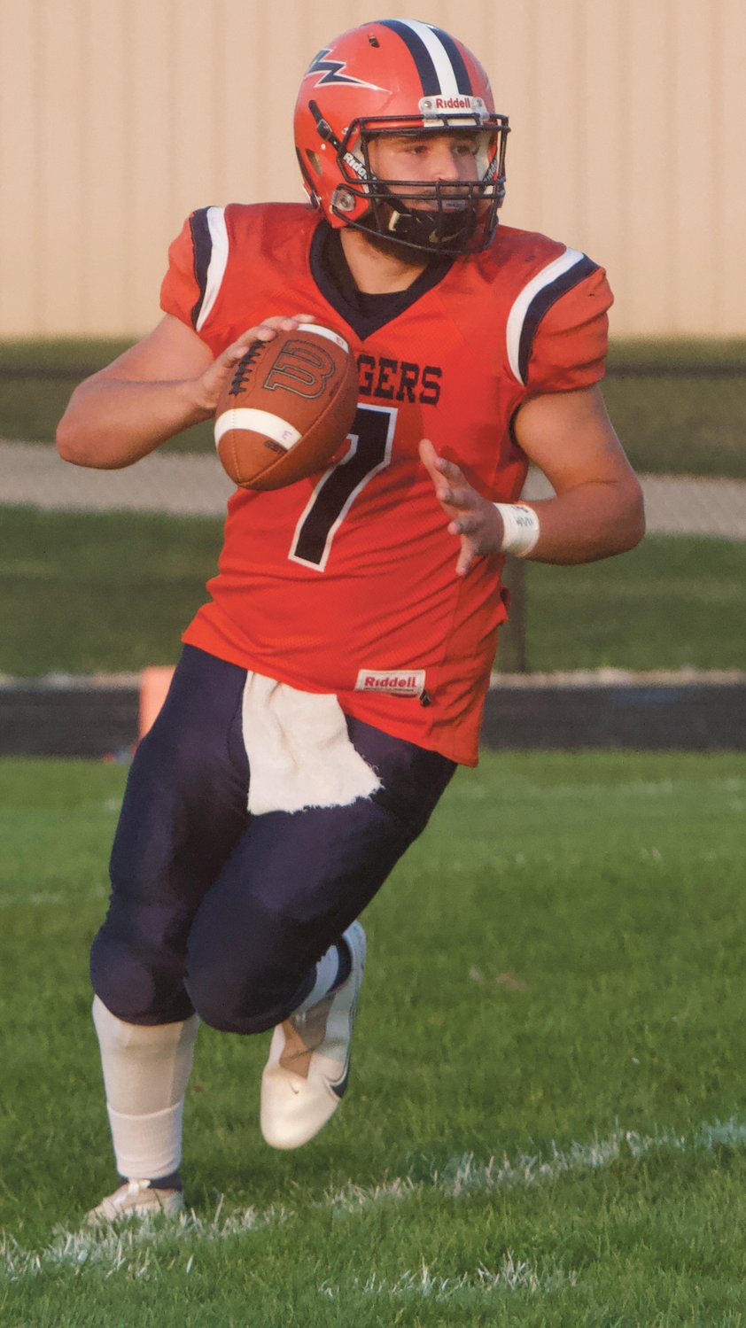 North Montgomery junior quarterback threw for 209 yards and four touchdowns in the Chargers' 44-38 win over Delphi on Friday night.