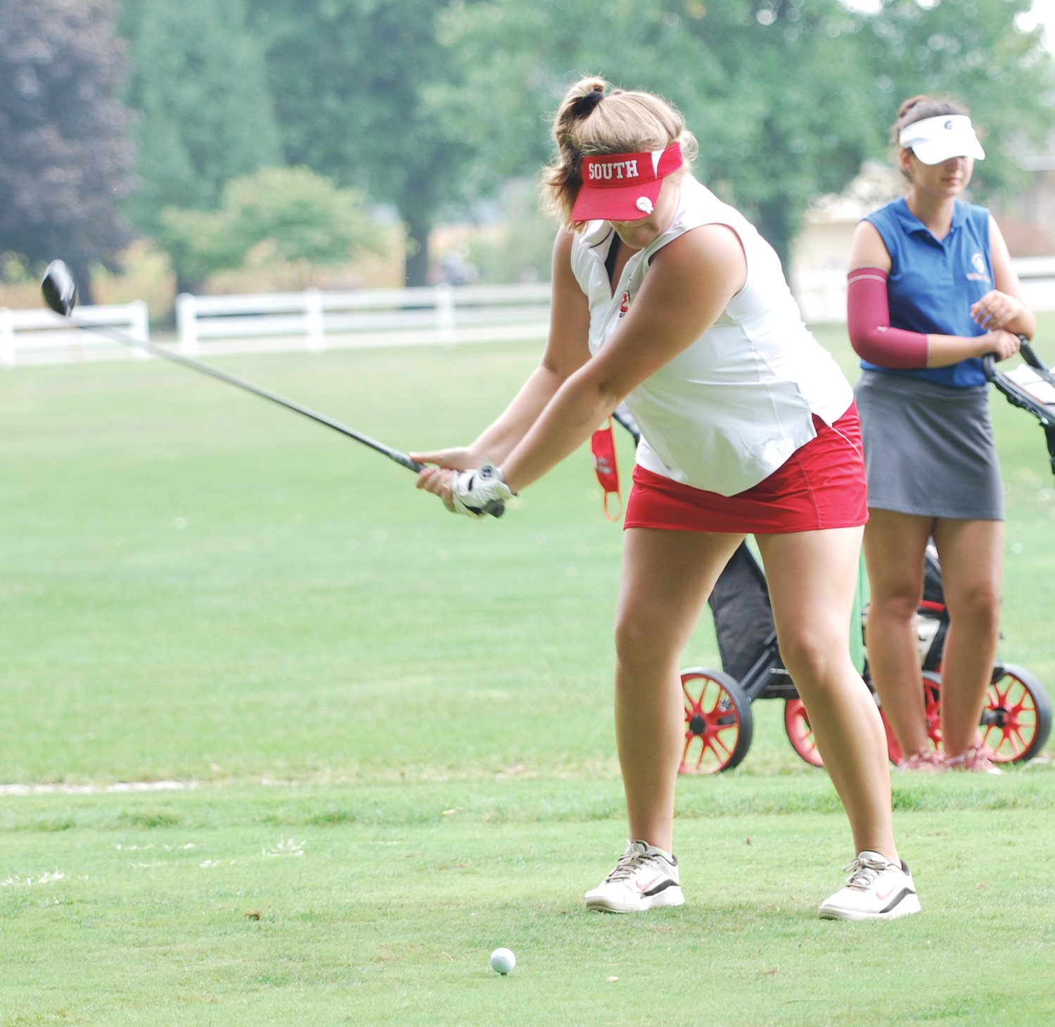 Southmont's Macie Shirk led the Mounties with a 95 on Saturday at the Sagamore Conference meet at the Crawfordsville Country Club.