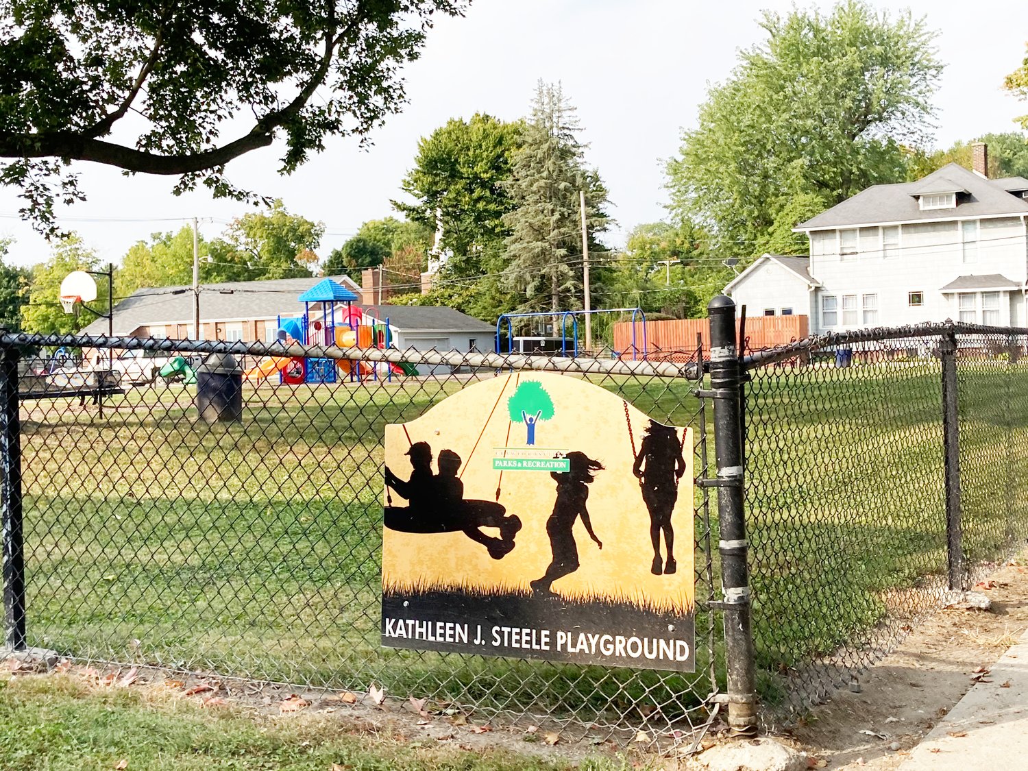 A Lafayette-based company has been hired to construct the redesign of Kathleen J. Steele Park, shown here Wednesday. The project is being funded by an anonymous donor through the Montgomery County Community Foundation.
