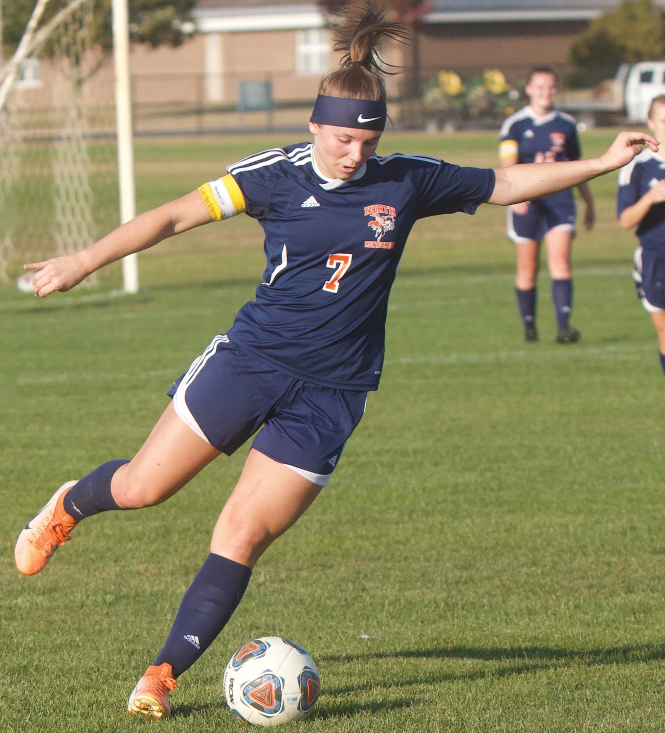 North Montgomery’s Sidney Campbell scored a pair of goals in the Chargers’ 7-0 win over Crawfordsville on Thursday.