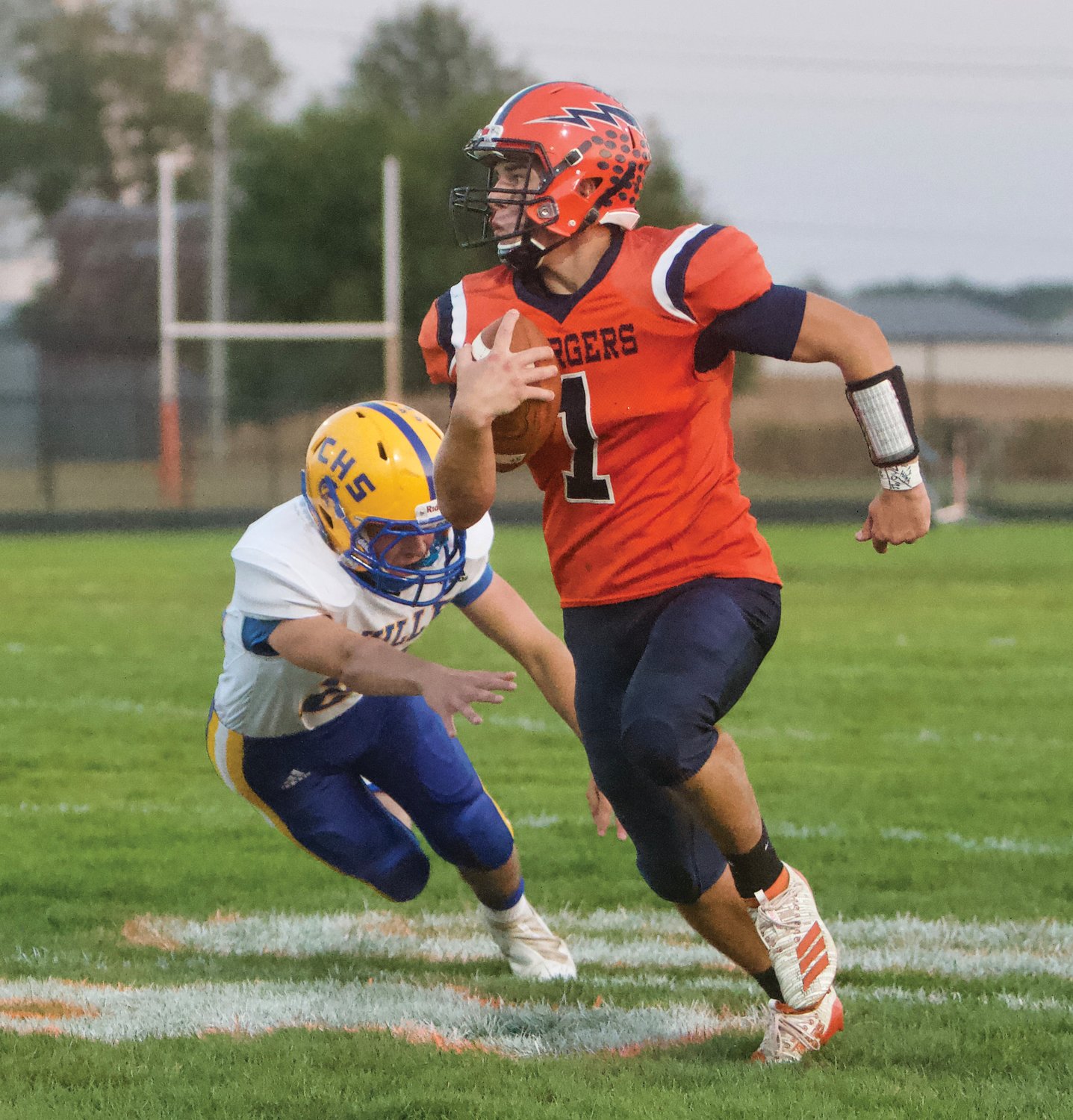 North Montgomery’s Logan Kelly broke free for a 49-yard touchdown catch and run on Friday.