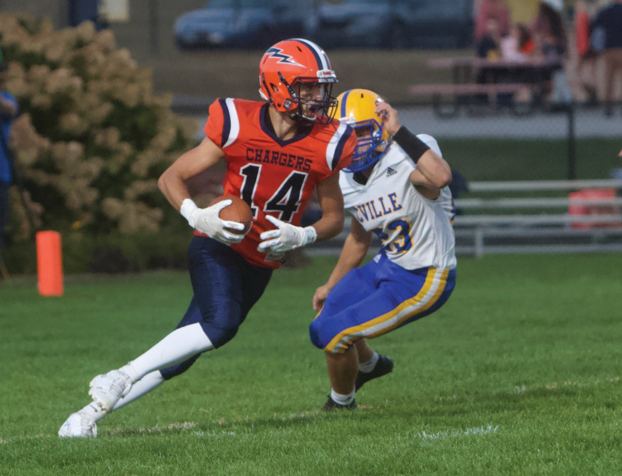 North Montgomery’s Kolton Scrimager makes a man miss