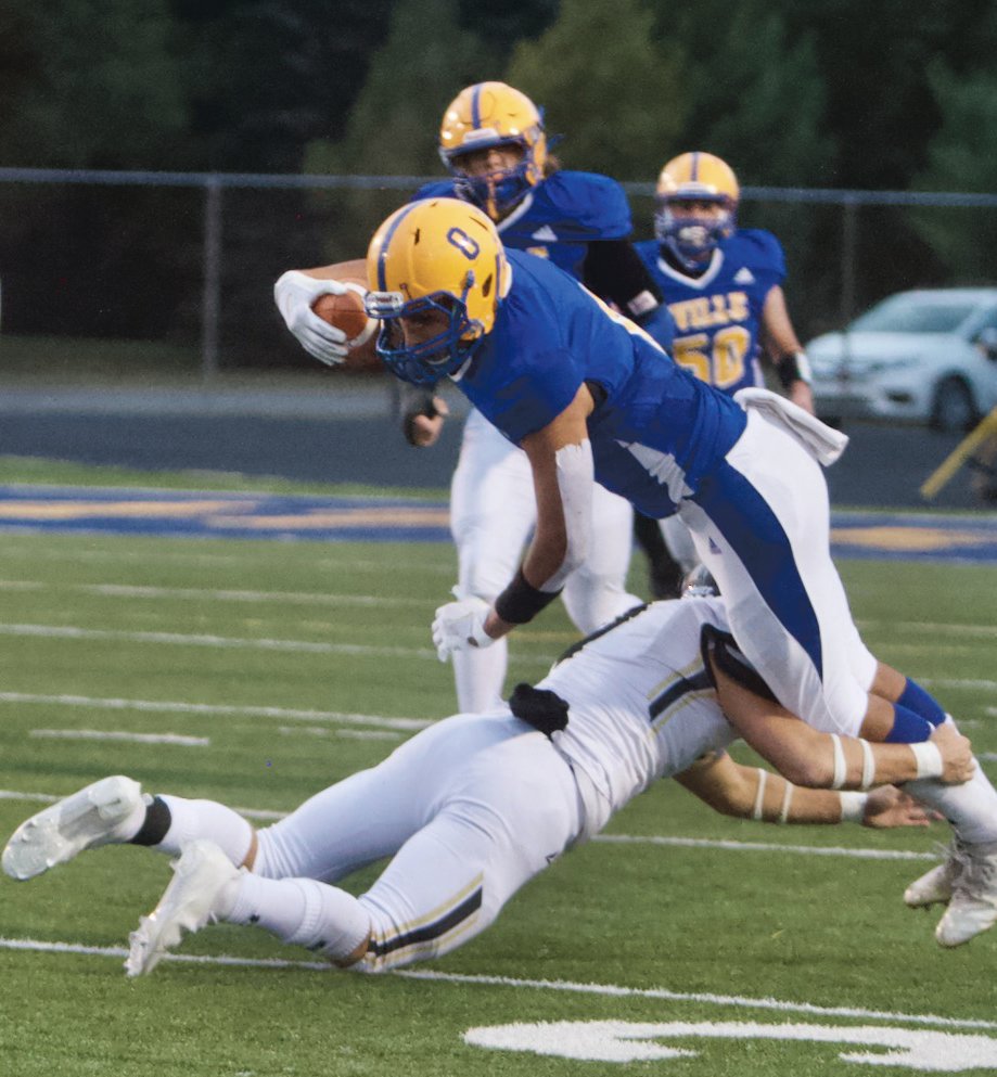 Crawfordsville's Alex Hernandez had six catches for 65 yards and a touchdown.