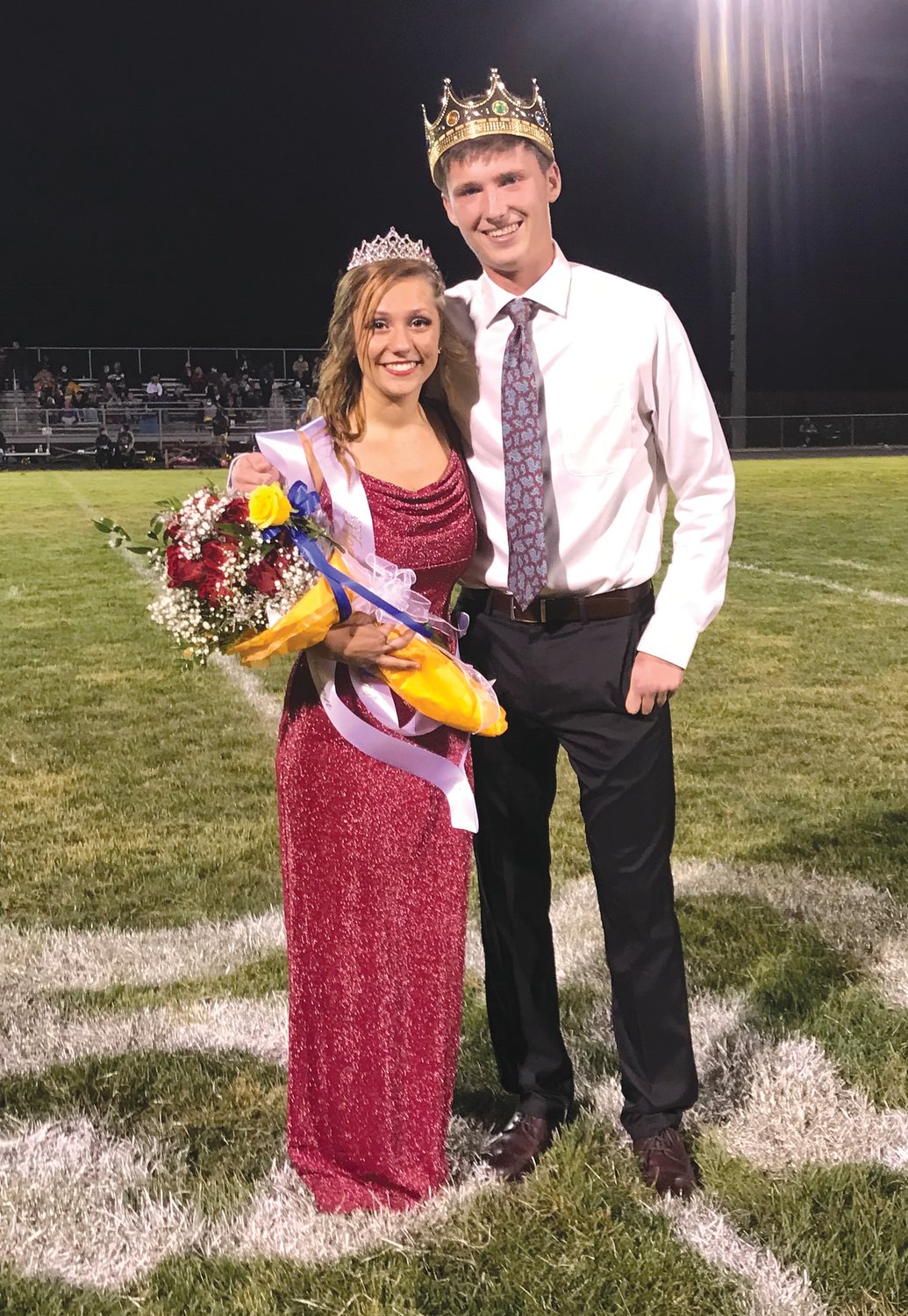 Marley Massey and Sawyer Keeling were crowned homecoming queen and king at Fountain Central High School on Friday.