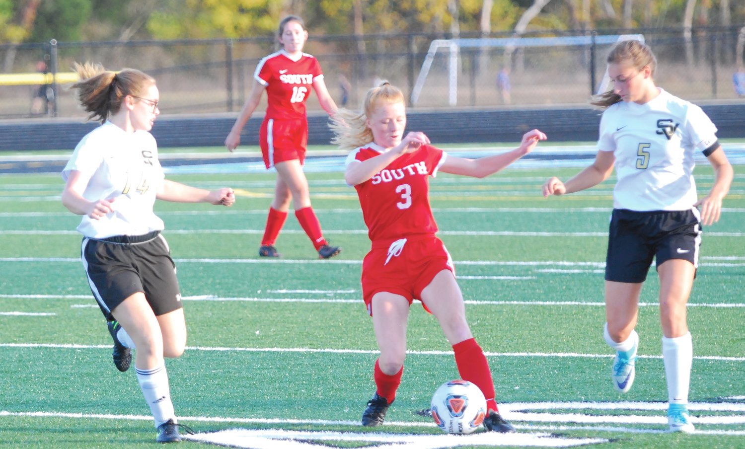Southmont's Hanna Nichols had an assist in the Mounties' 2-0 sectional win over South Vermillion on Thursday.