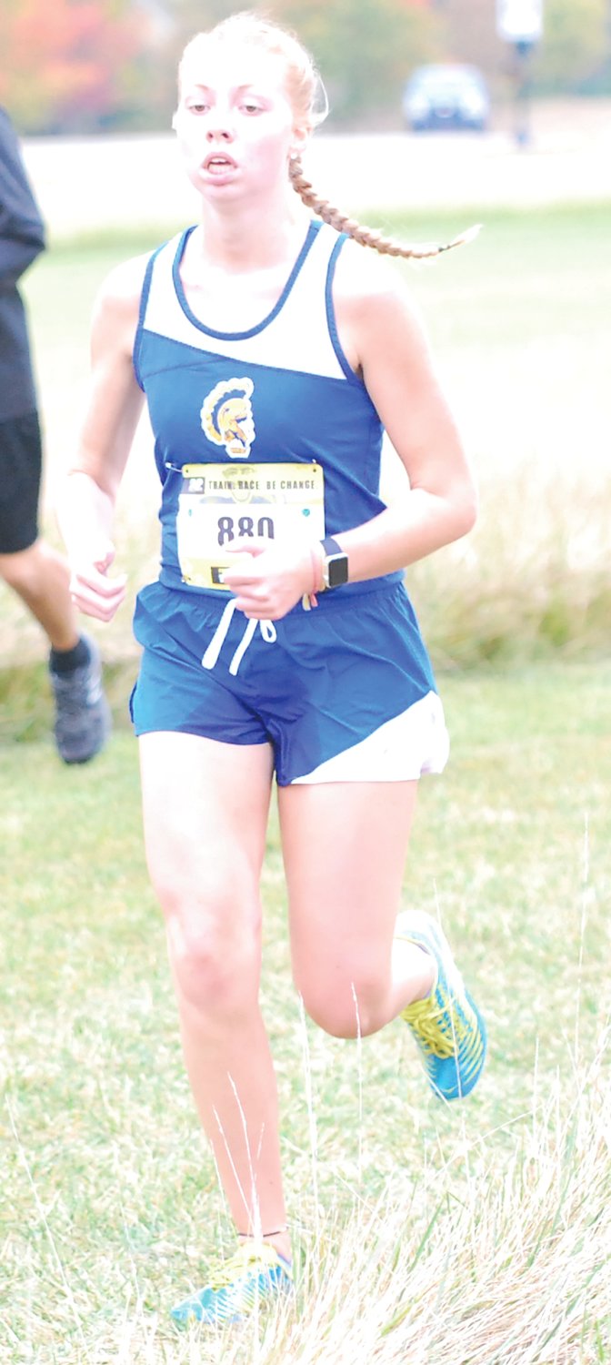 Crawfordsville senior Halle Smith placed 27th to help the Athenians to a fifth-place finish at the IHSAA Sectional this fall.