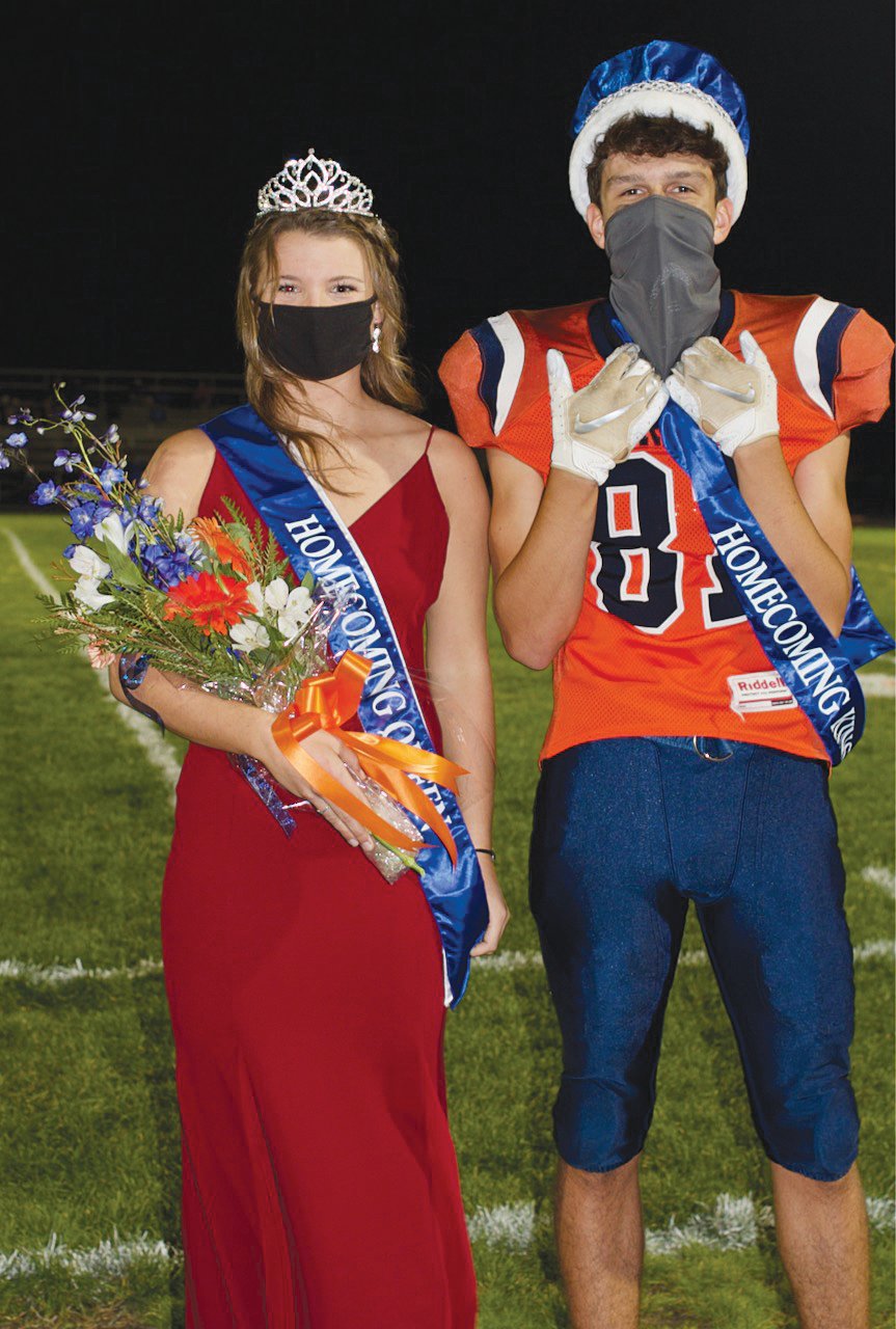 Sidney Campbell and Joel Couser were named North Montgomery Homecoming Queen an King.