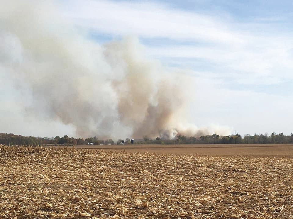 Two field fires shut down major thoroughfares Wednesday afternoon. Crews from multiple fire departments fought the blazes on U.S. 231 near C.R. 400N and East State Road 32 near C.R. 625E. Wind gusts near 40 mph, together with low humidity, had elevated the fire risk. People were urged not to burn leaves and other debris.