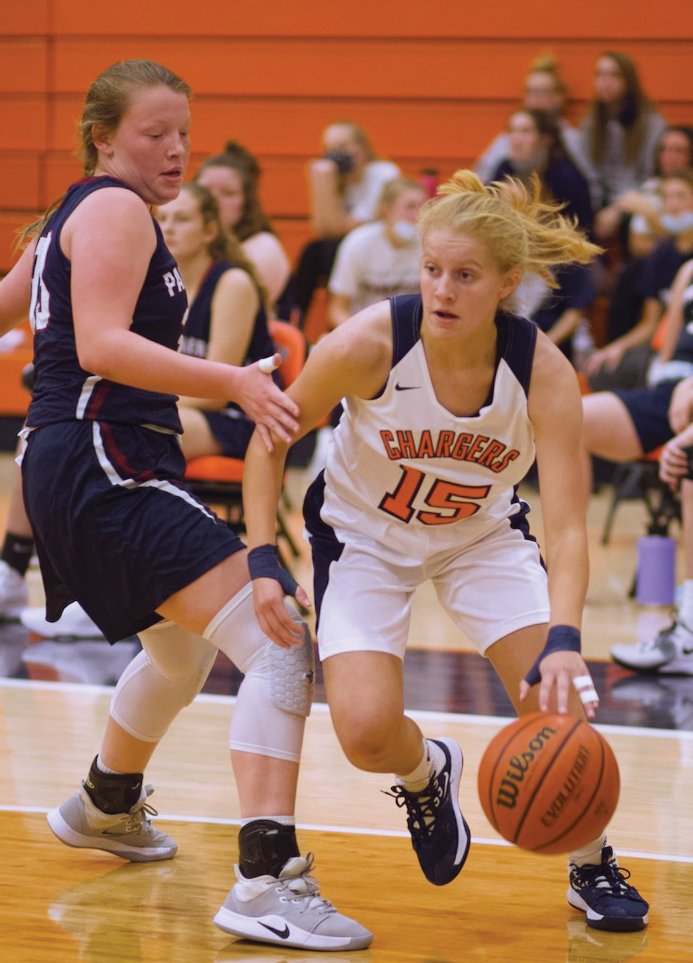 North Montgomery junior Madi Welch had eight points in the Chargers win over Riverton Parke.