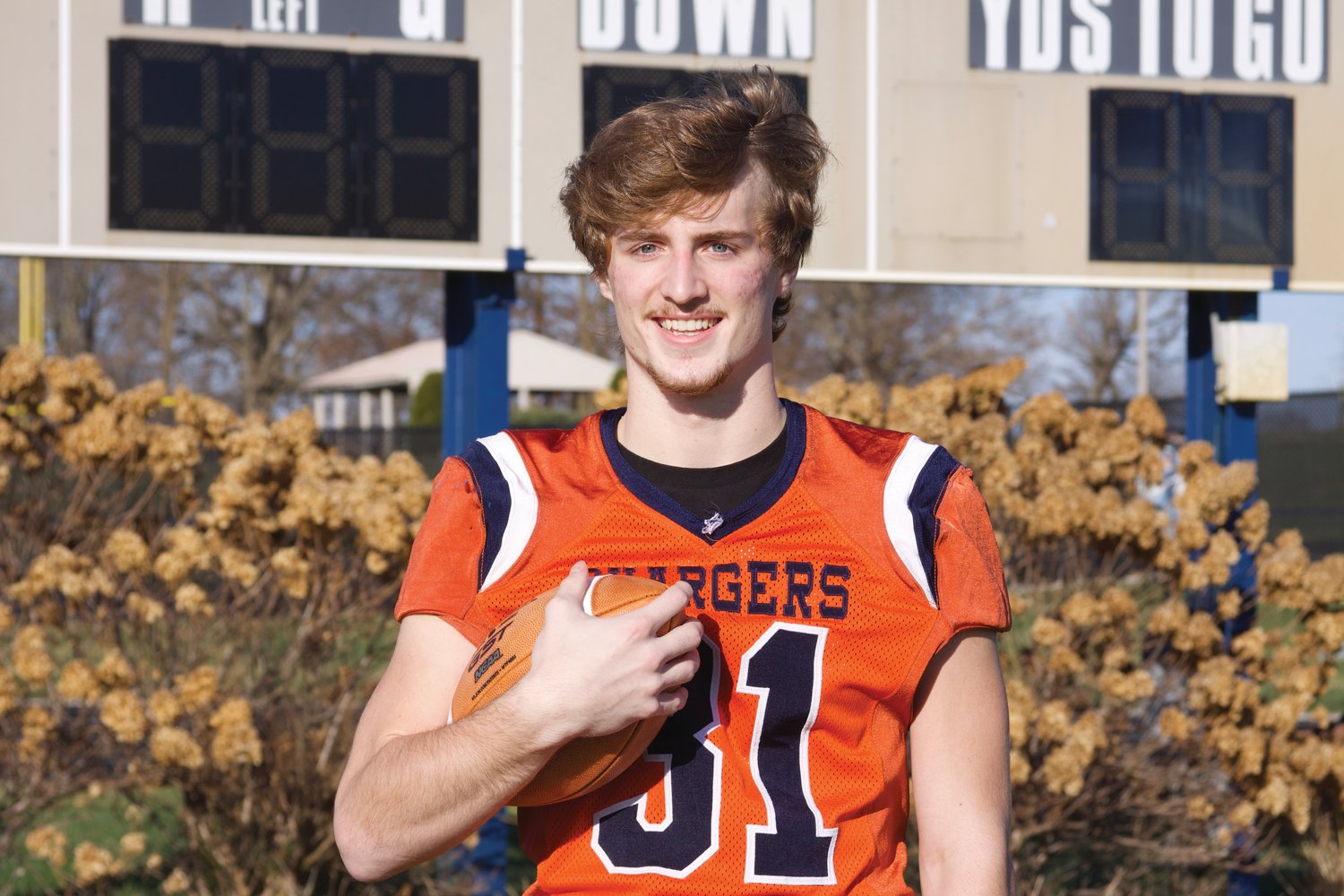 North Montgomery’s Zak Searle averaged over 100 yards per game rushing. The senior is the 2020 Journal Review Football Player of the Year.