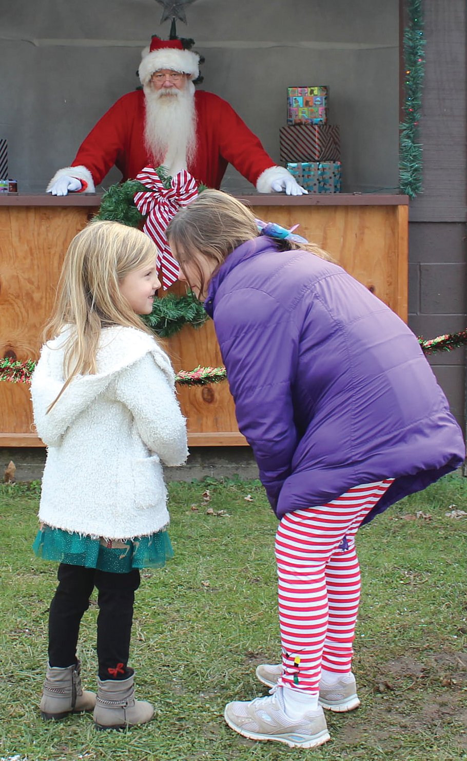 Josie Wilson and Ava Lane are ready to share their wish lists with Santa.