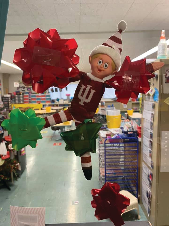 An elf hanging at Willson Family Preschool greets students. The site operates with the help of the Montgomery County United Fund.