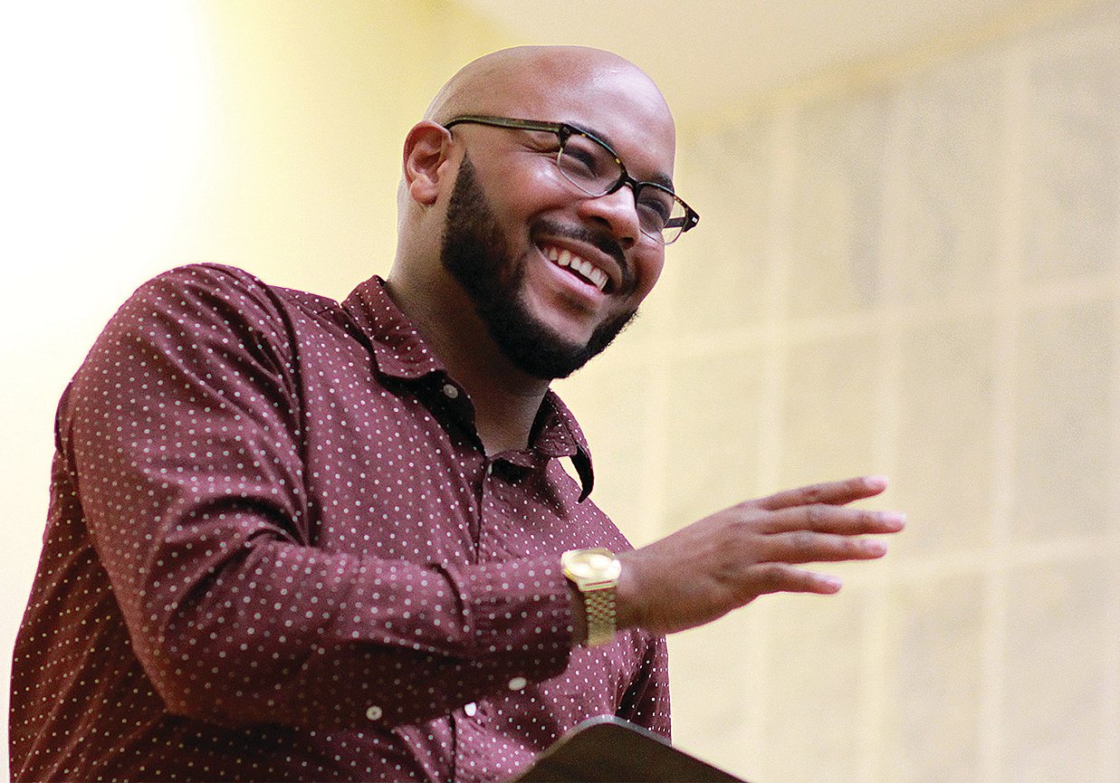 Nate Marshall will give a virtual talk at 7:30 p.m. Monday. His talk will highlight a day commemorating the life and leadership of the Rev. Martin Luther King Jr. Pre-registration is required.
