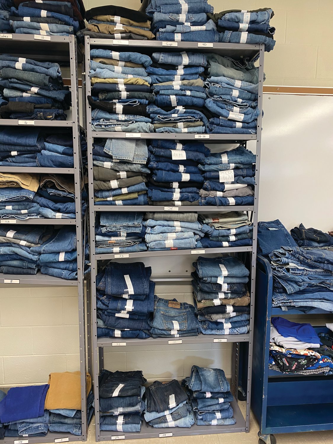 If Fountain Cenral students are in need of jeans, the Mustang Mall has a large selection to choose from.