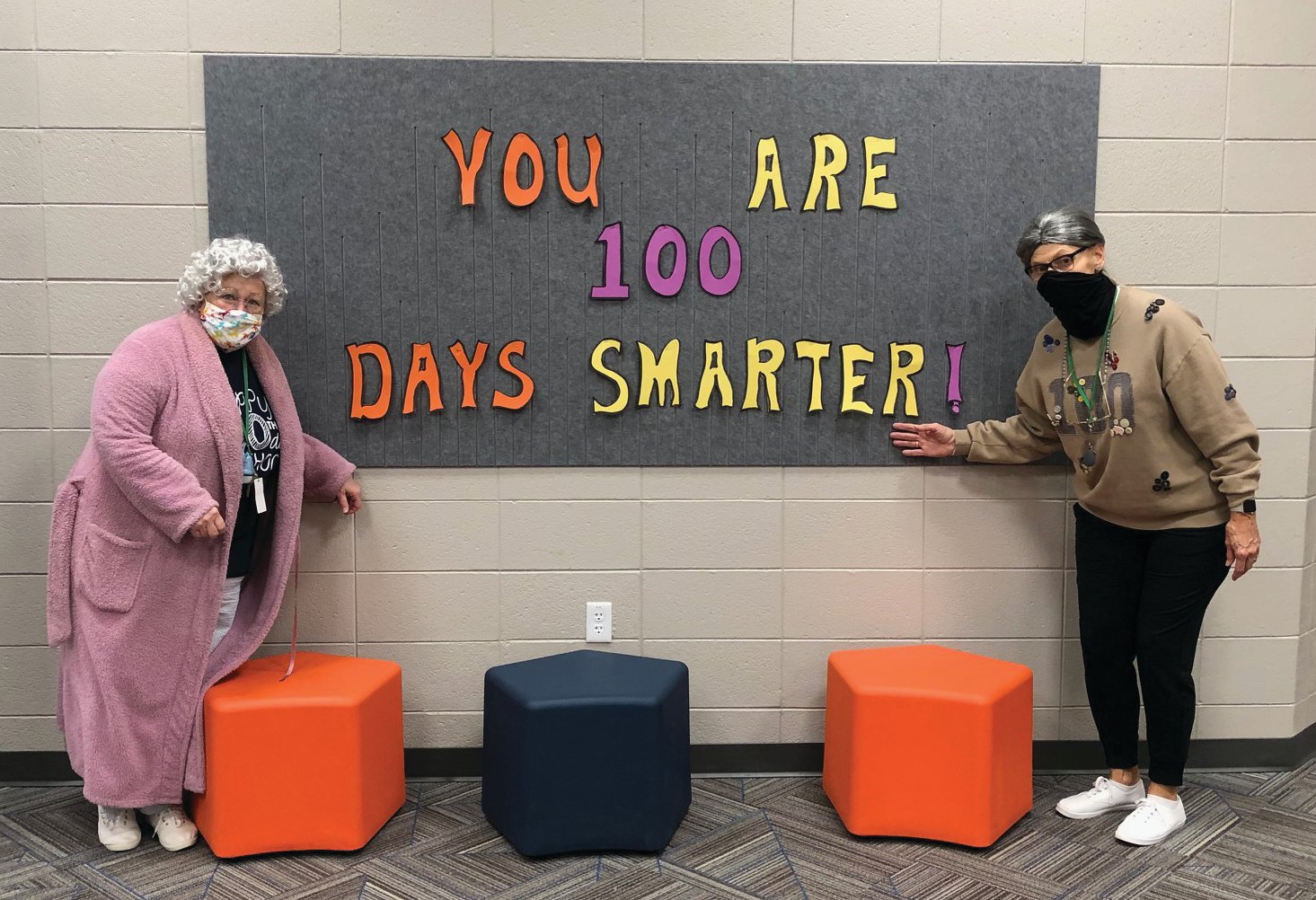 Local schools celebrated the 100th day of in-person classes Thursday with a dress-up day and special activities.