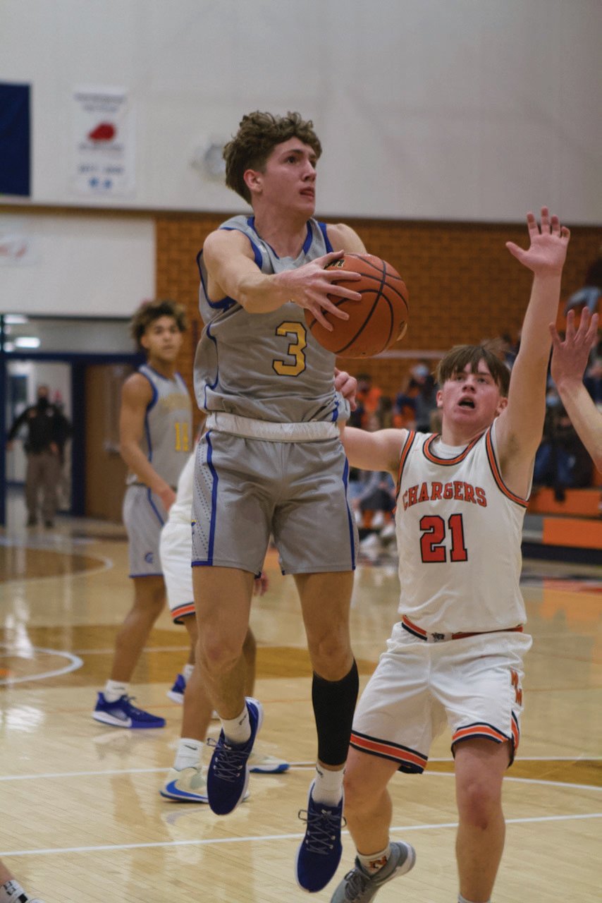 Crawfordsville's Ty Lynas reach double-figures on Tuesday night with 11 points.