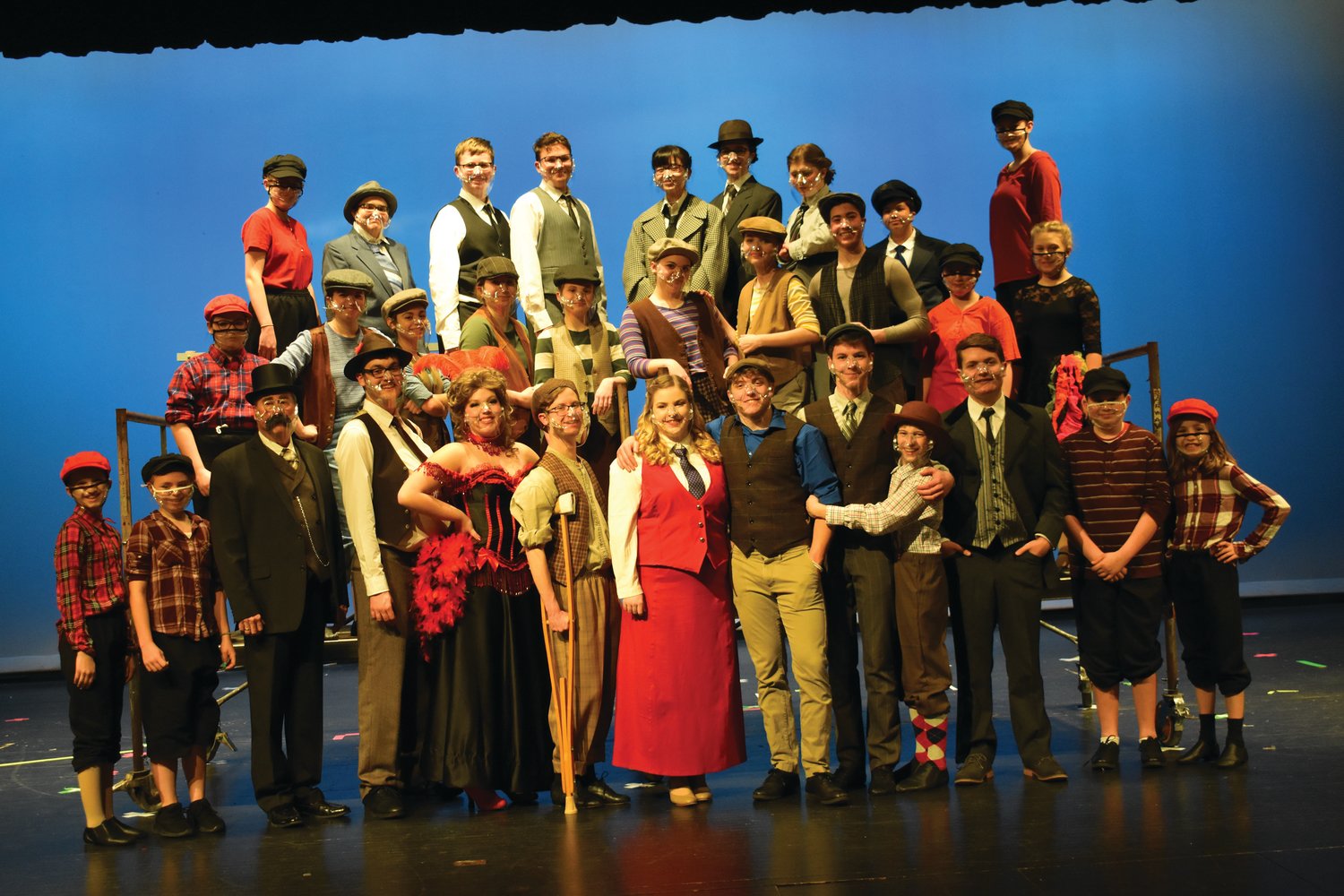 The cast of “Newsies!: The Musical” will take the stage this weekend at Crawfordsville High School. The show is open to the public with pre-sale tickets.