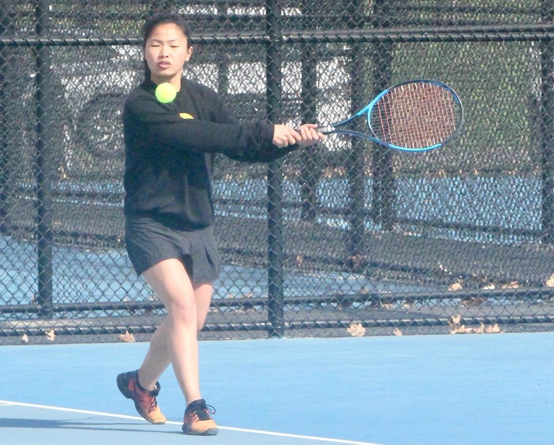 Crawfordsville senior Hannah McLean helped the Athenians defeat North Montgomery with a win at No. 2 singles.