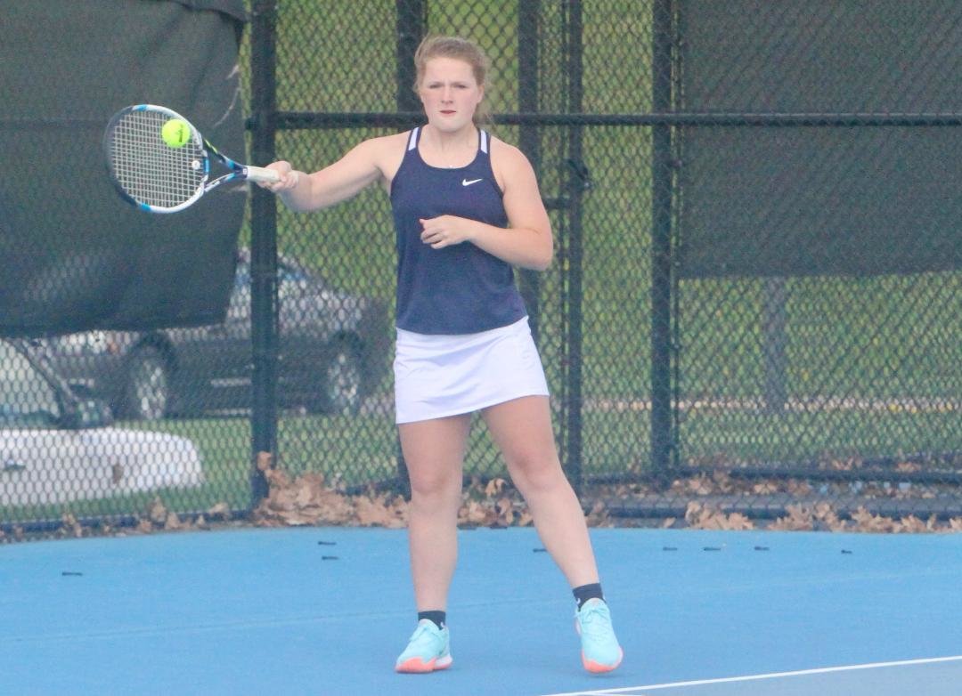 North Montgomery's Sydnee Turner competed at No. 2 singles for the Chargers on Thursday night.