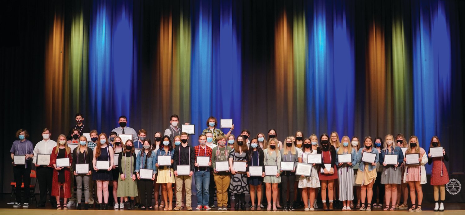 Forty-eight students were inducted into the National Technical Honor Society. The nationally recognized chapter of West Central Indiana CTE recognizes students for academic excellence in CTE and their dedication to pairing education with workforce skills.