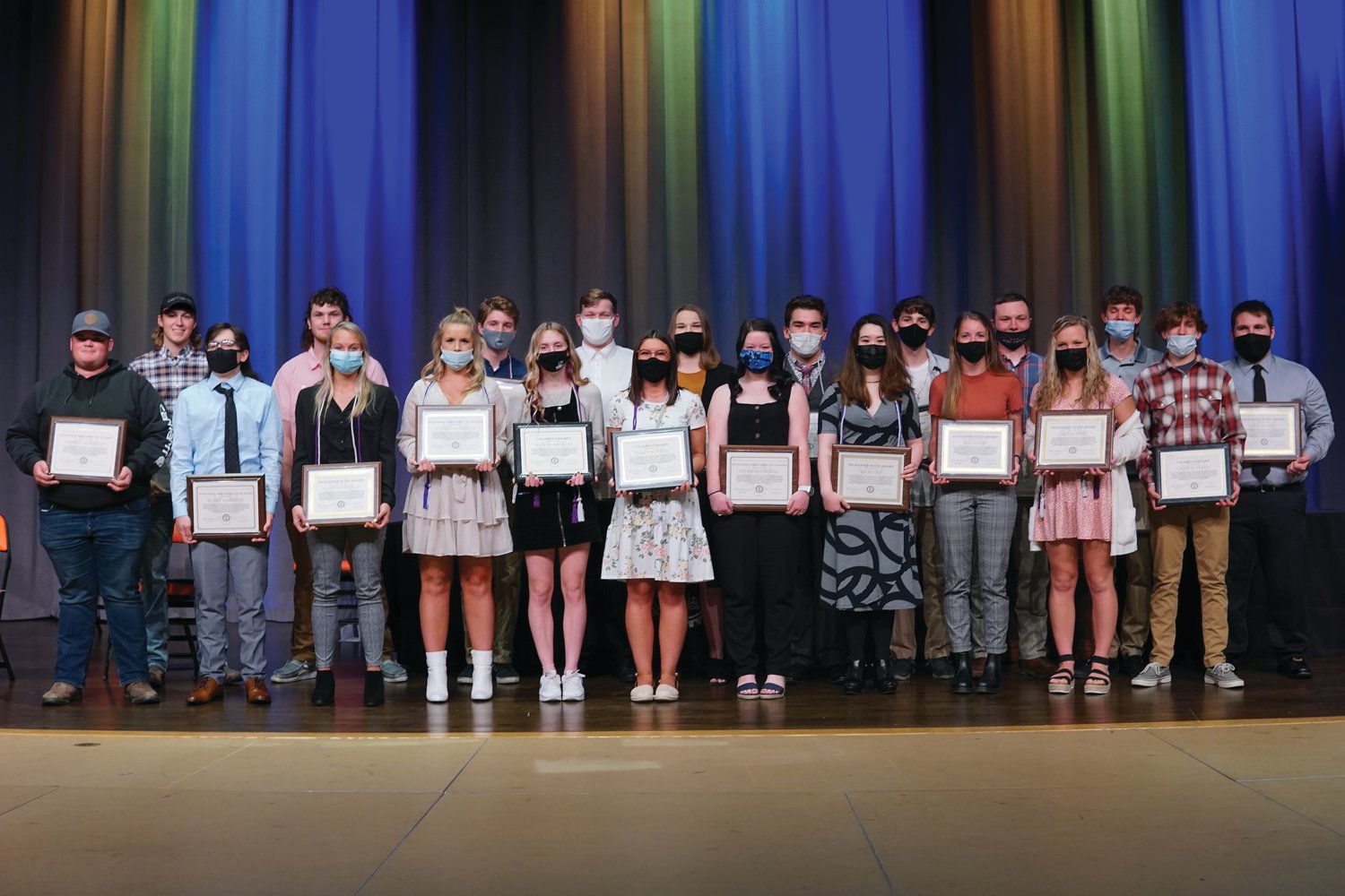 CTE students were honored in three categories, Excellence in CTE, Outstanding Improvement, and Service in CTE by their program instructors for their commitment to gaining skills and preparing them for careers and further education after graduation.