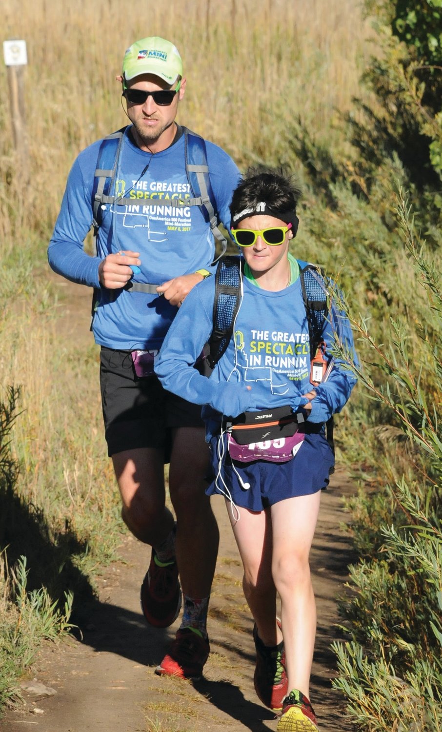 David McCartney and his son, Elijah, run in an ultramarathon. They’ve set a goal of running an ultramarathon in every state to raise awareness of kidney disease and living organ donations. David McCartney became a living kidney donor in 2019.