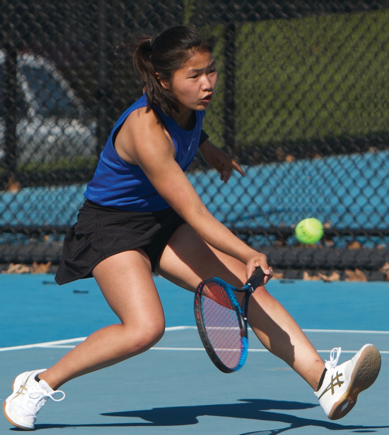 Crawfordsville senior Hannah McLean sealed the win for the Athenians on Wednesday night with a 7-6, 6-4 win over Fountain Central.