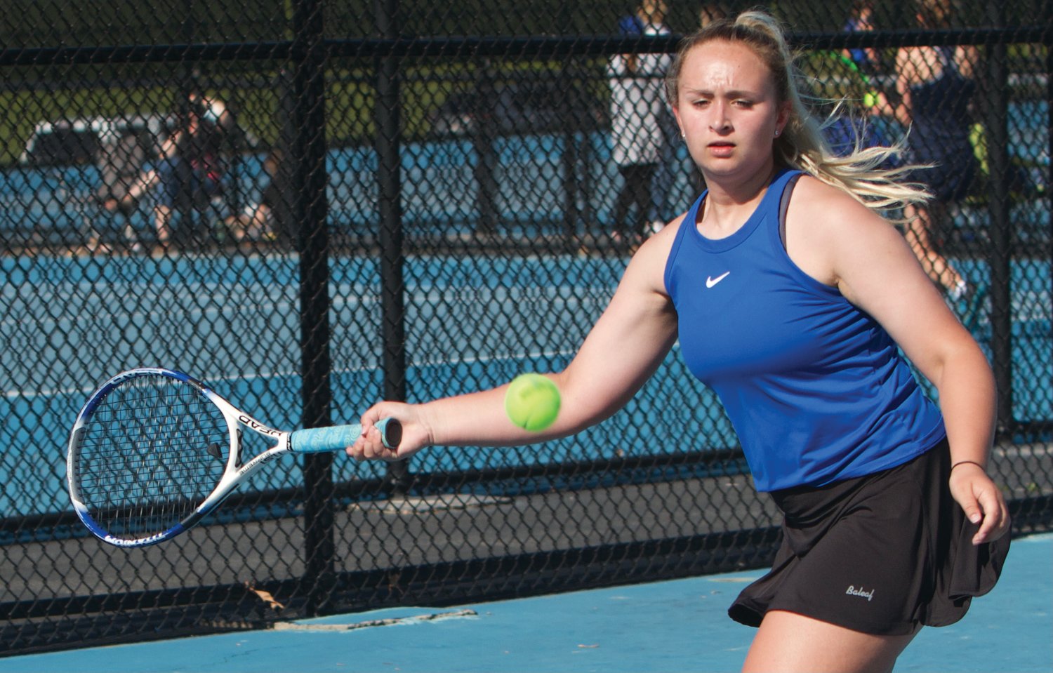 Crawfordsville's Samantha Rohr picked up a win at No. 3 singles 6-0, 6-3 against Fountain Central.