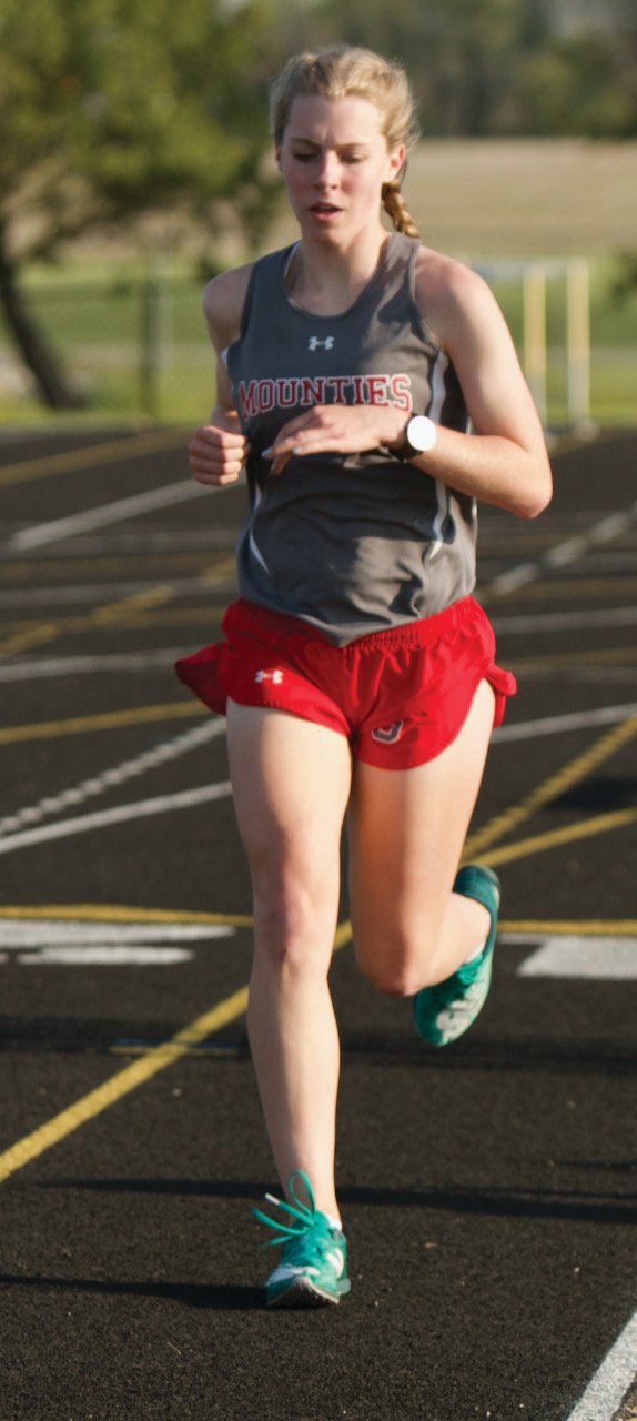Southmont's Faith Allen was a four-event winner at the county meet, winning the high jump, 800 meter run, the mile and two mile.