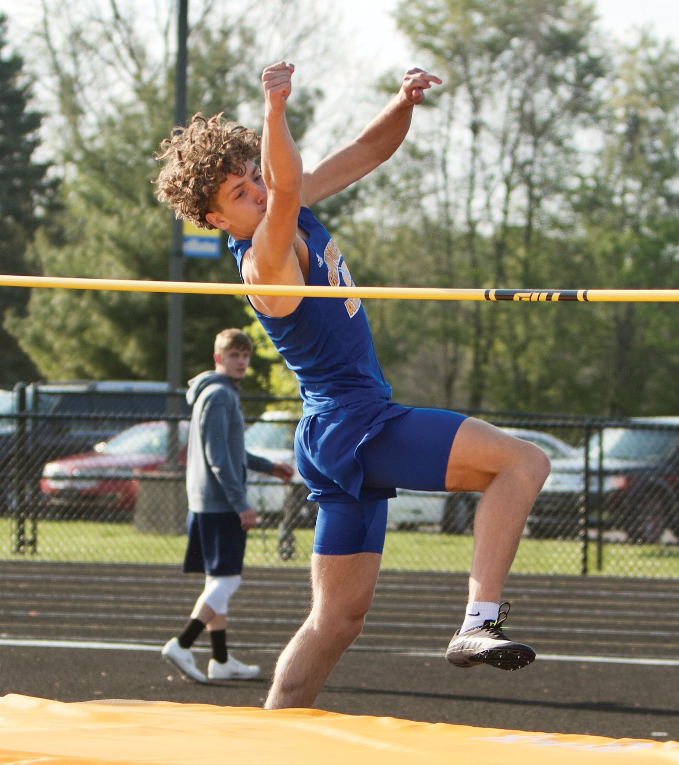 Crawfordsville's Ty Lynas won the high jump.