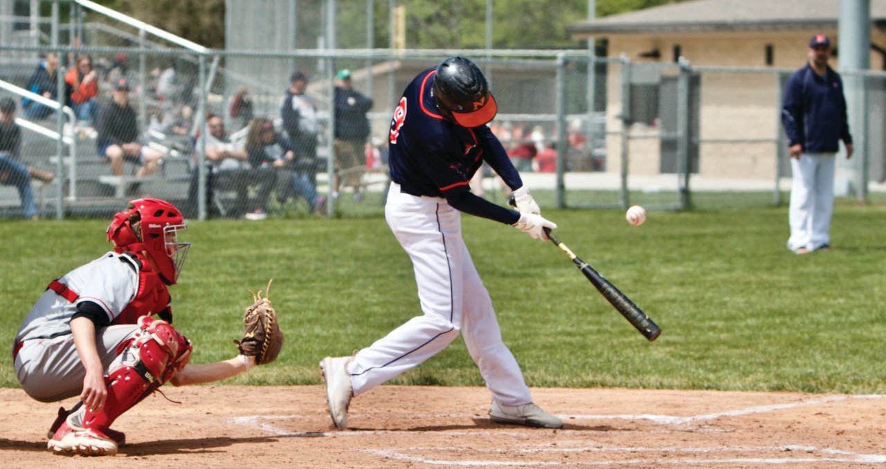 North Montgomery's Gage Galloway looks for a hit at Southmont on Saturday.