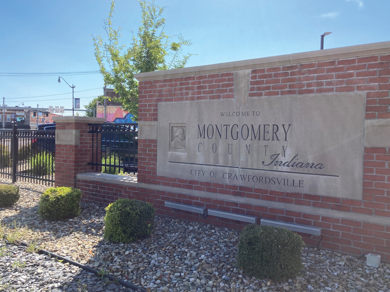 Gateway signs similar to the one outside the Montgomery County Courthouse are part of a wayfinding project that received a financial commitment from the Montgomery County Council Tuesday.