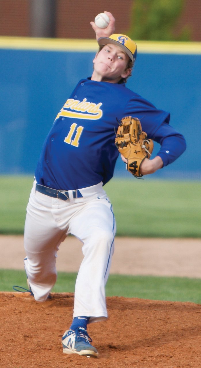 Crawfordsville’s Cale Coursey dominated North Montgomery hitters on Tuesday night. The Athenian sophomore struck-out 10 hitters, allowing just three hits.