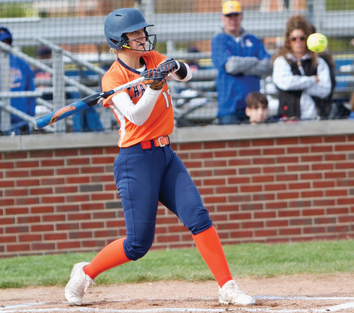 North Montgomery senior Makinze Rominger had four hits in a loss to Crawfordsville on Tuesday night.