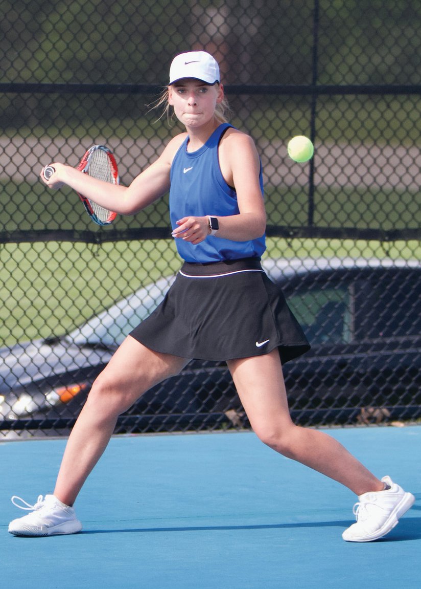 Crawfordsville's Lauren Hale helped lead the Athenians to the sectional title with a win at No. 2 singles.