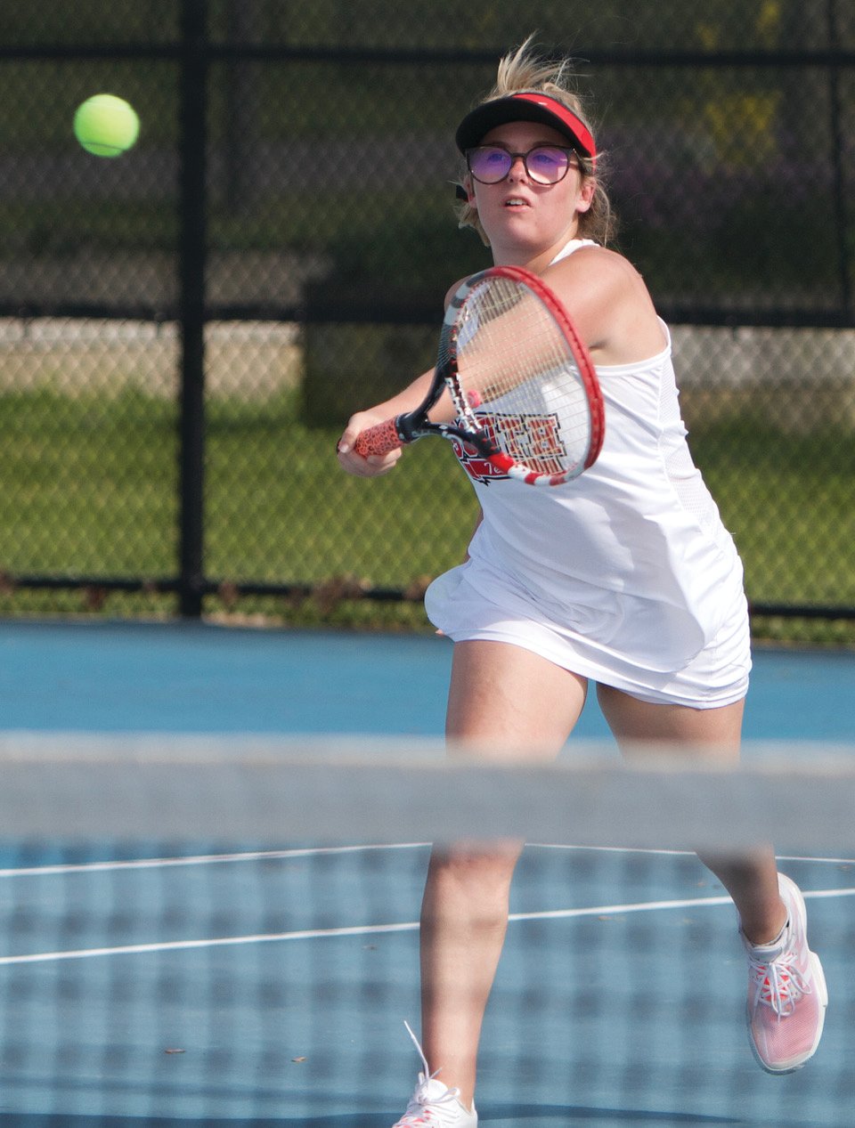 Southmont's Madison Murphy fell at No. 3 singles.