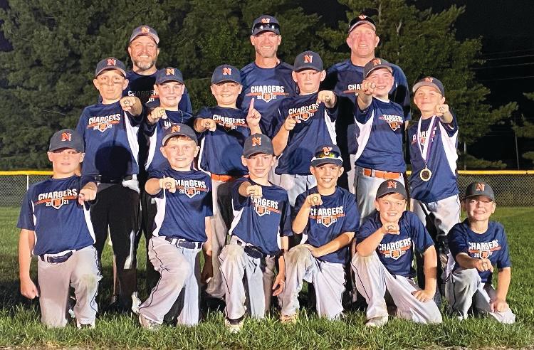 The 10U North Montgomery Baseball Club team finished their season with a championship at the John McGuire Tournament in Indianapolis this past weekend!.PICTURED: Back Row: Coach Travis Grundy, Coach Ryan Cole, Coach Rob King. Middle Row: Trevor Hintz, Kohen Bonebrake, Paxton Heide, Hunter Powell, Easton Barker, Noah Arthur. Front Row: Luke Arthur, Ethan King, Cooper Stephens, Kaden Grundy, Cash Cole, Austin Campbell