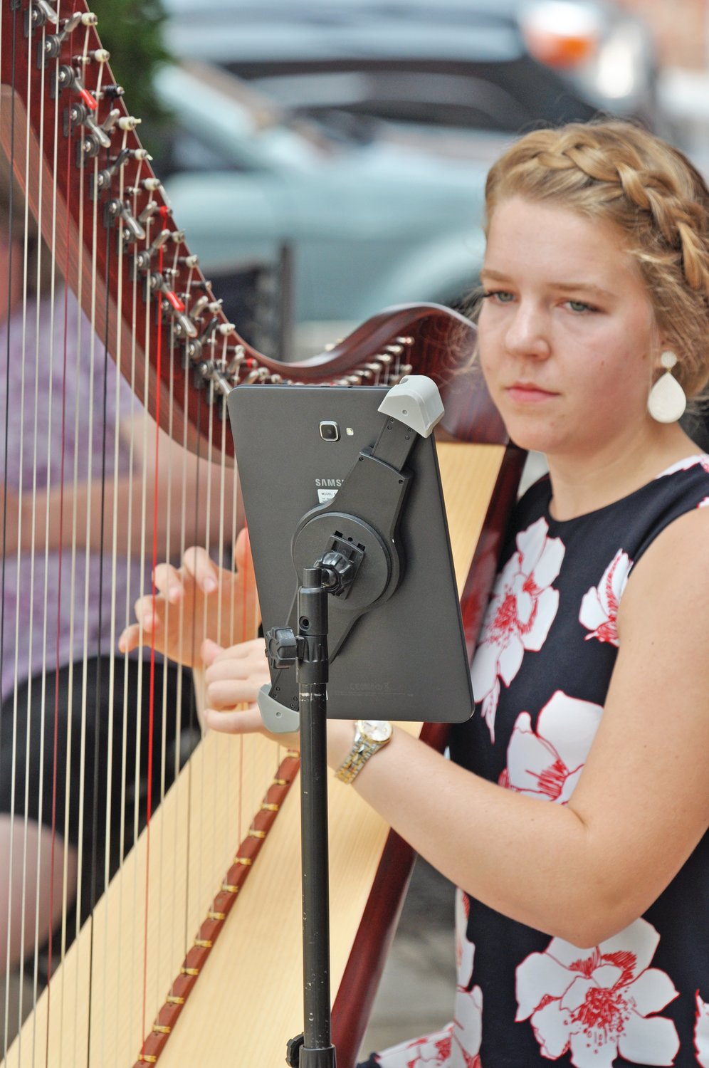 Olivia Overpeck performs during Crawfordsville Main Street