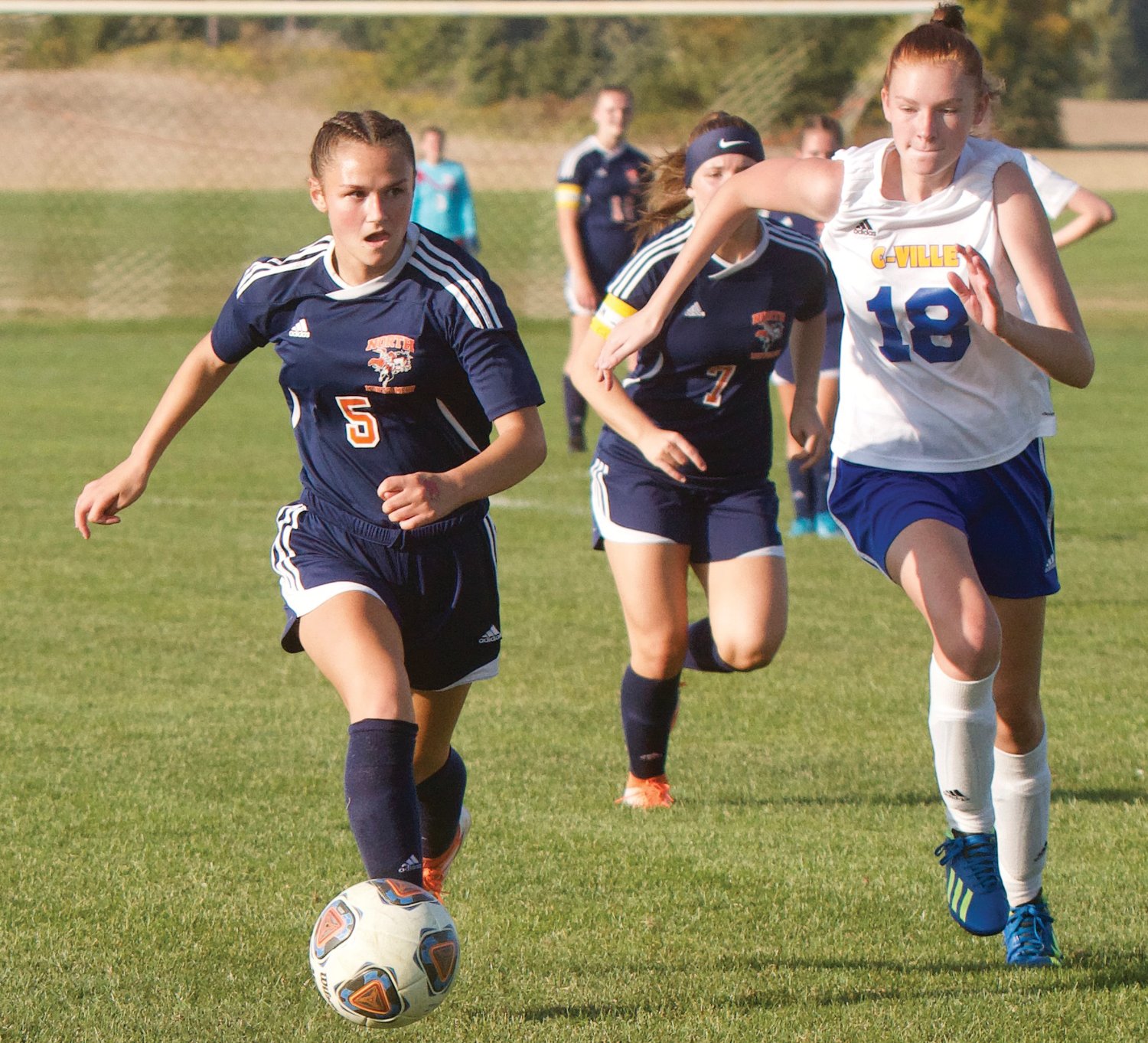 North Montgomery’s Teegan Bacon scored a school record 22 goals for the Chargers in 2020.